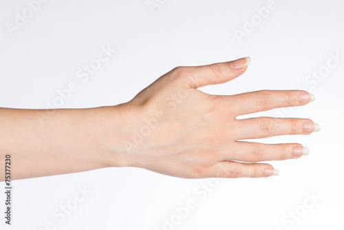 rechte Hand einer Frau