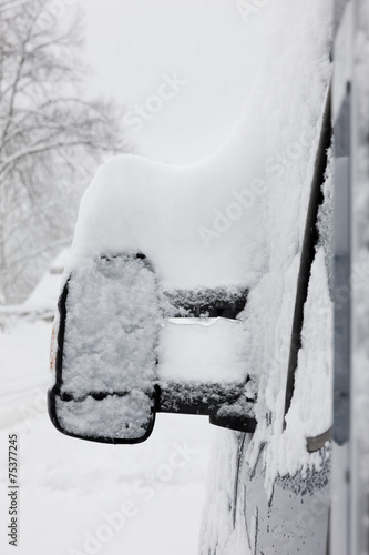 Wintereinbruch auf der Straße