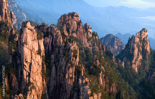 Huangshan Mountain view in Anhui province, China