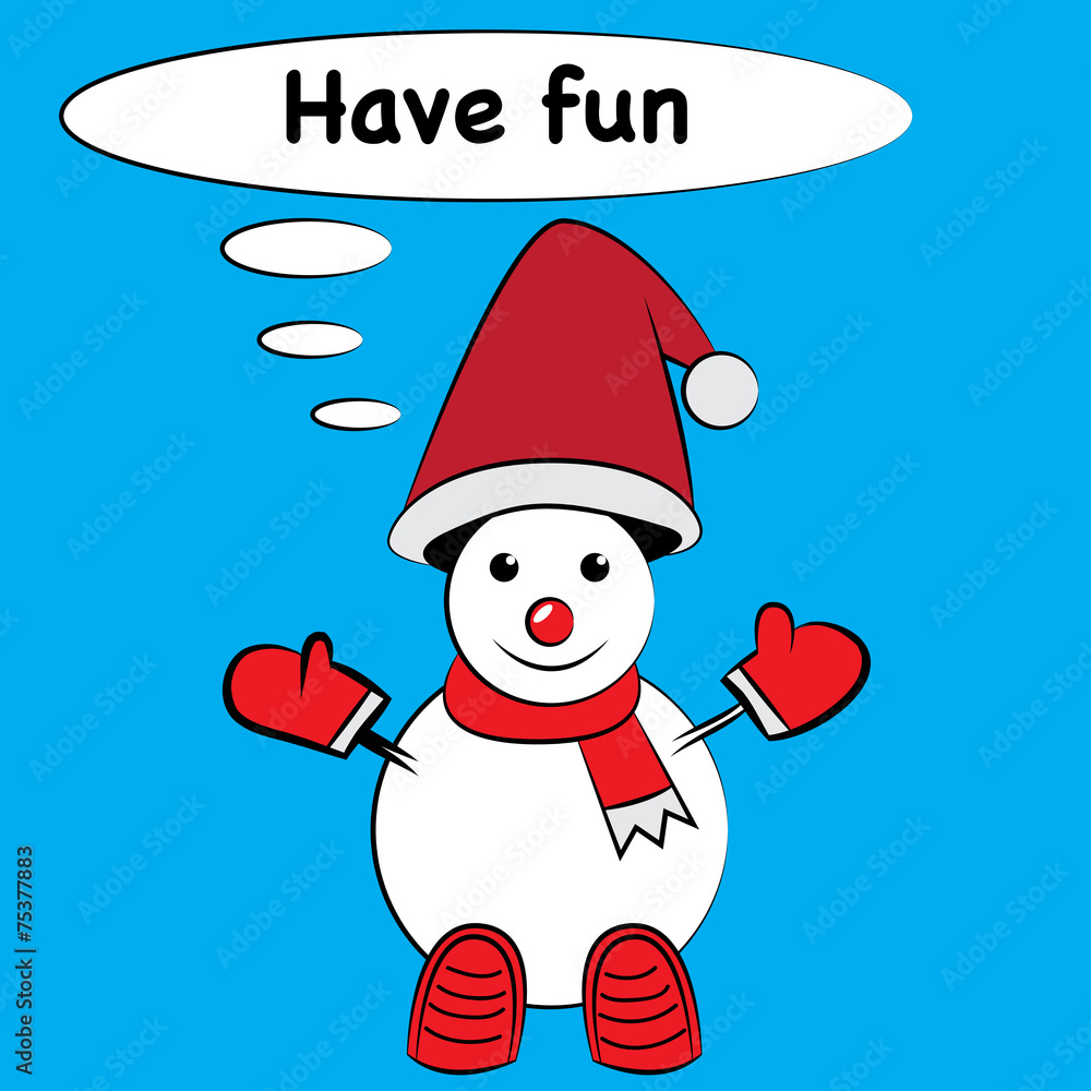 Snowman Isolated. Vector eps10. Snowman Isolated. Vector eps10.