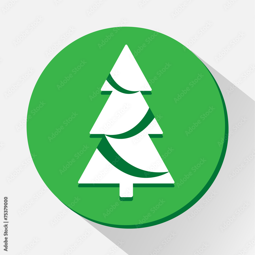 Obraz premium Cristmas tree icon great for any use. Vector EPS10.