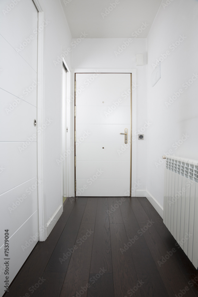 empty white interior door