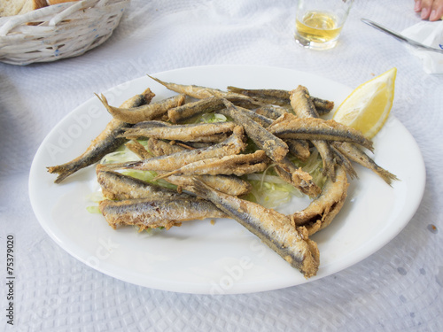 fried sardine dish