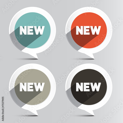 Circle Vector New Labels Set