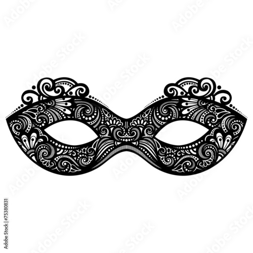 Beautiful Masquerade Mask (Vector), Patterned design