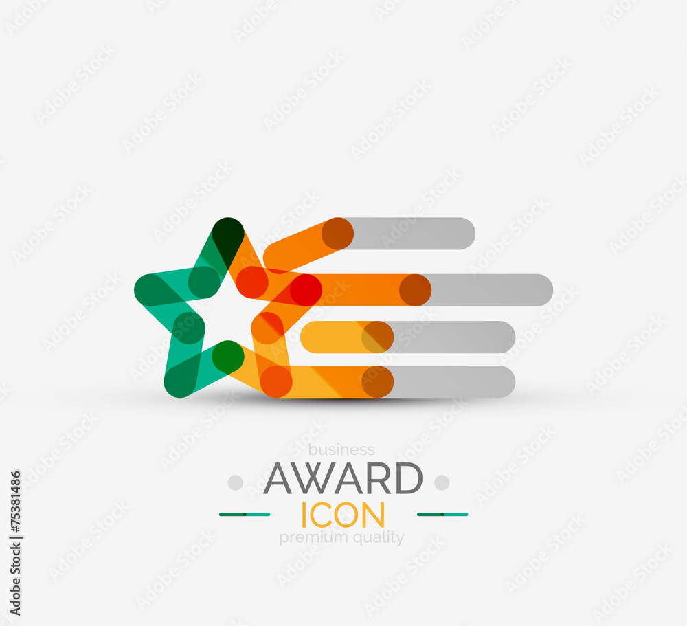 Award icon, logo. Award icon, logo.