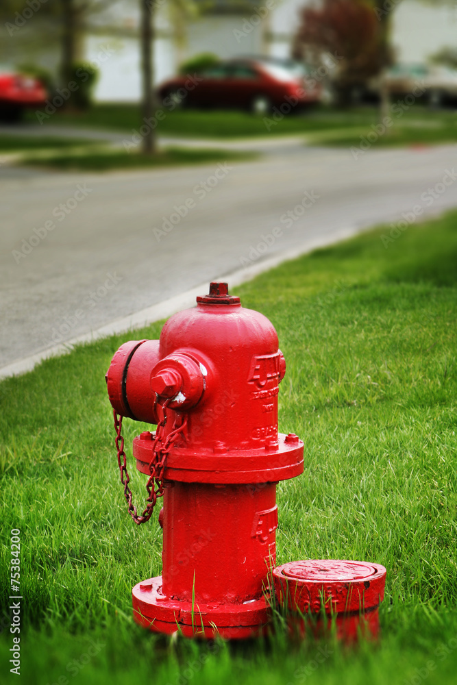 Czerwony hydrant