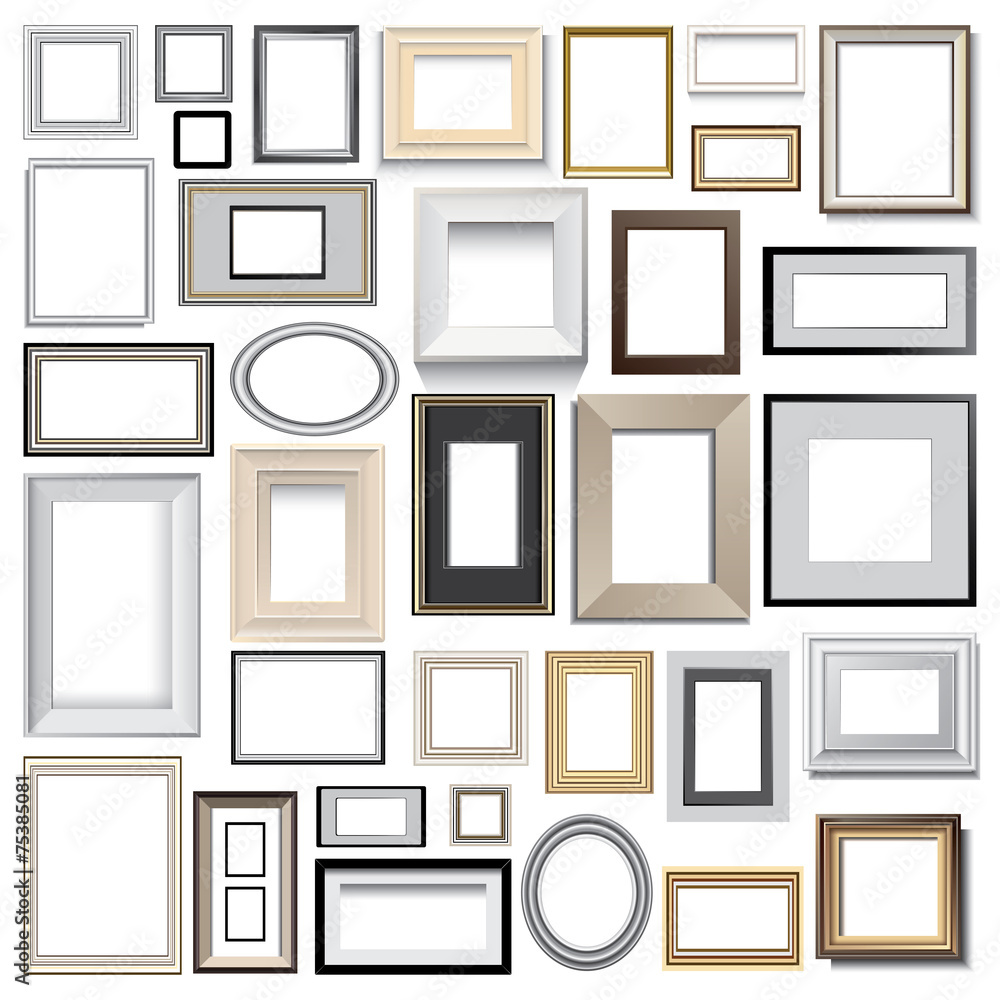 picture frames vector set picture frames vector set
