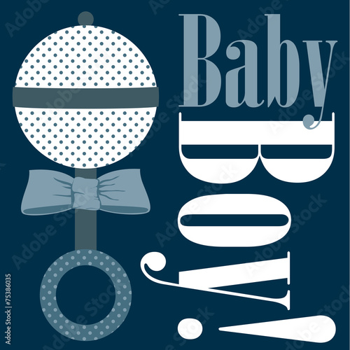 Boy Baby Rattle