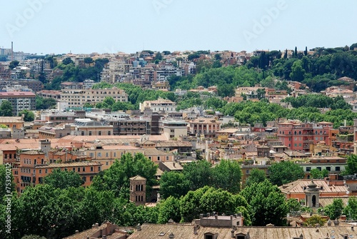 Rome aerial view from Vittorio Emanuele monument