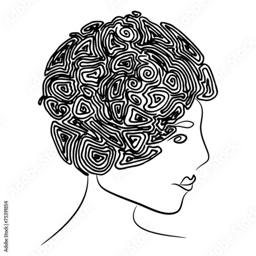Curly coiffure
