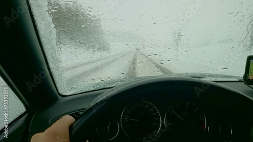 Autofahren im Schnee