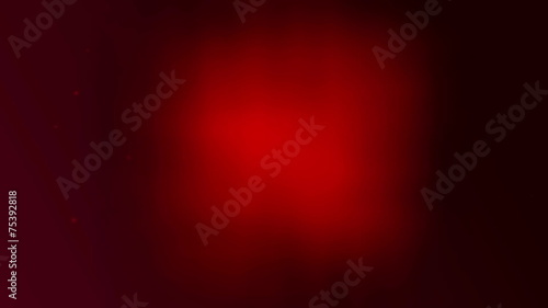 Looped red soft growing background with particles
