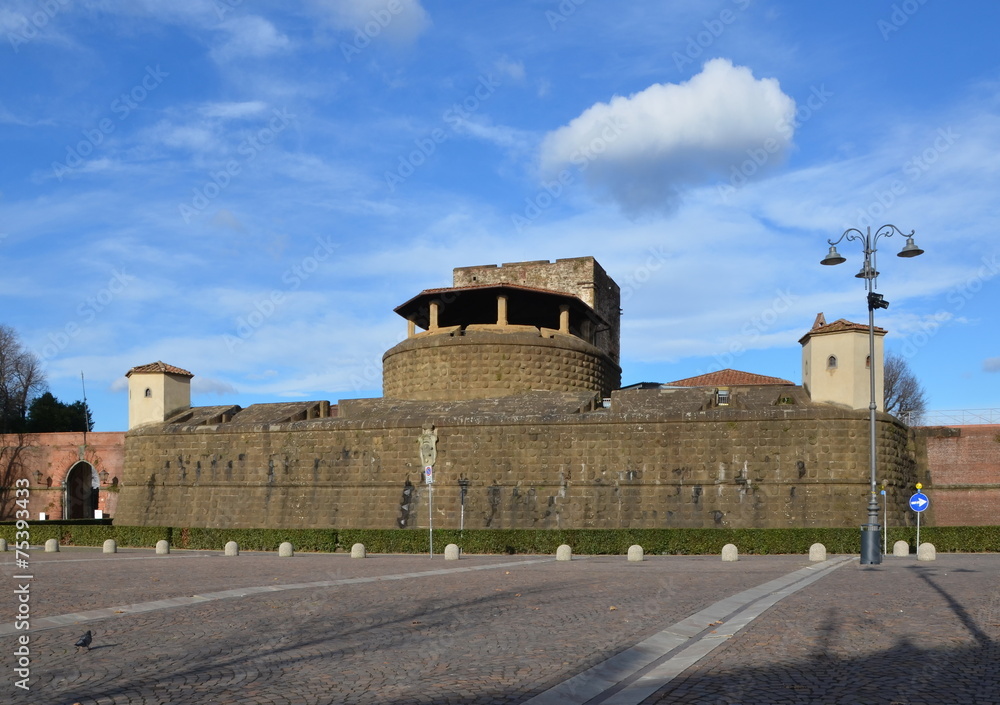 The fortress wall in Florence, Italy