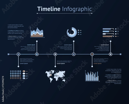 Time line infographic. Vector illustration