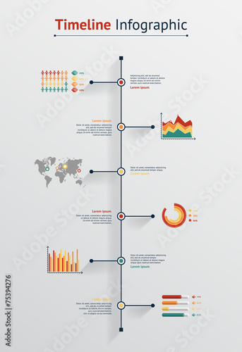 Time line infographic. Vector illustration