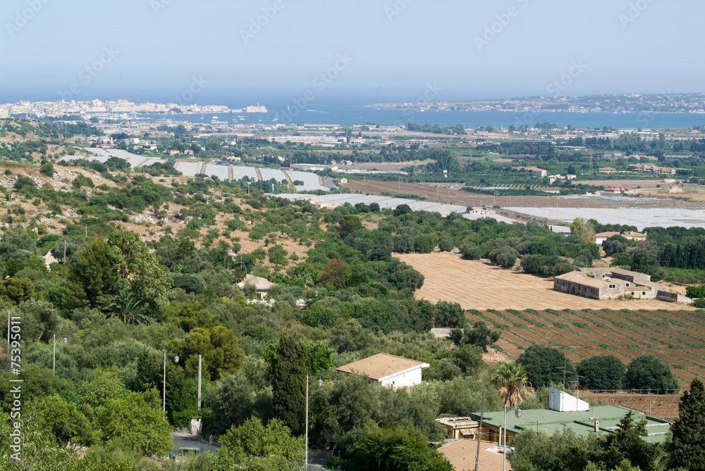 The coast of Siracusa on Sicily