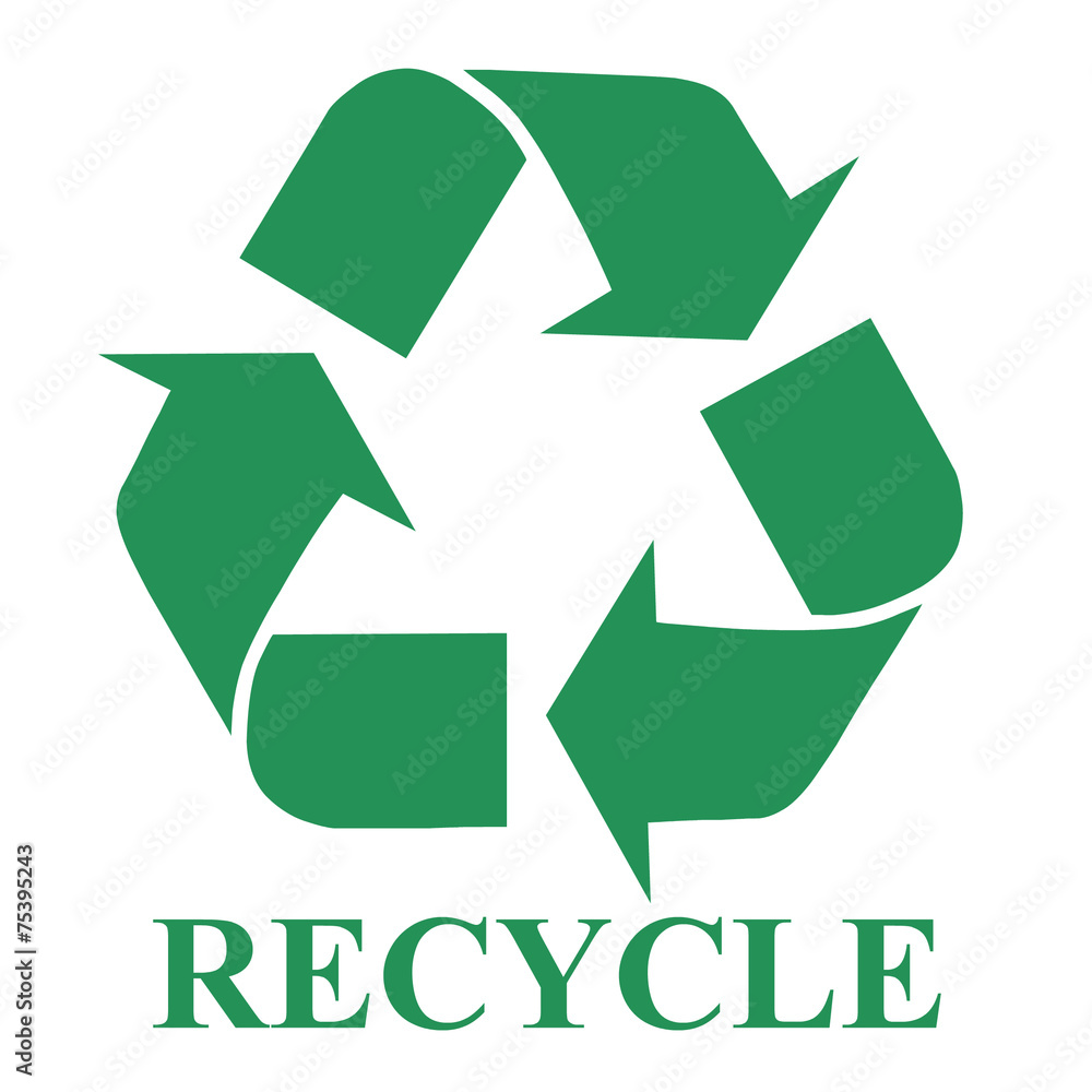 Obraz premium Recycle symbol illustration