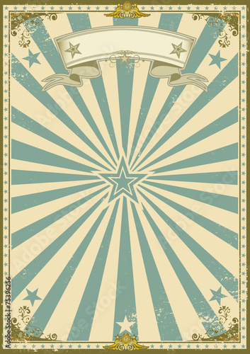 vintage certificate blue background
