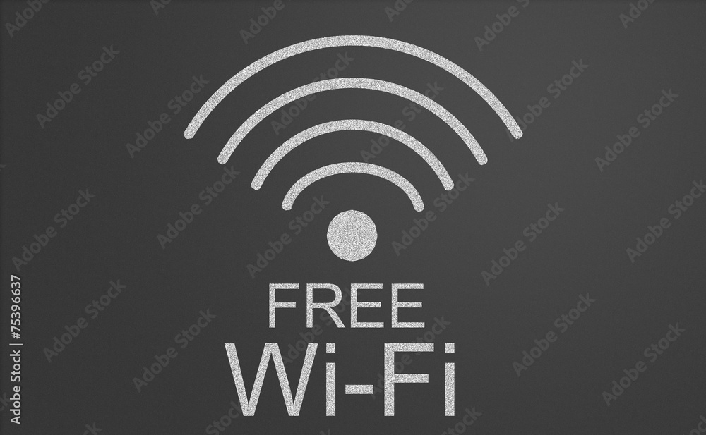 Free wifi sign Free wifi sign