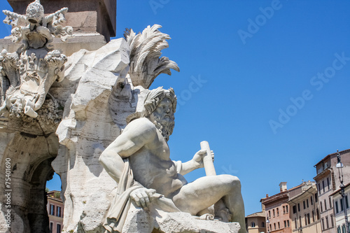 Fontana dei Quattro Fiumi a...