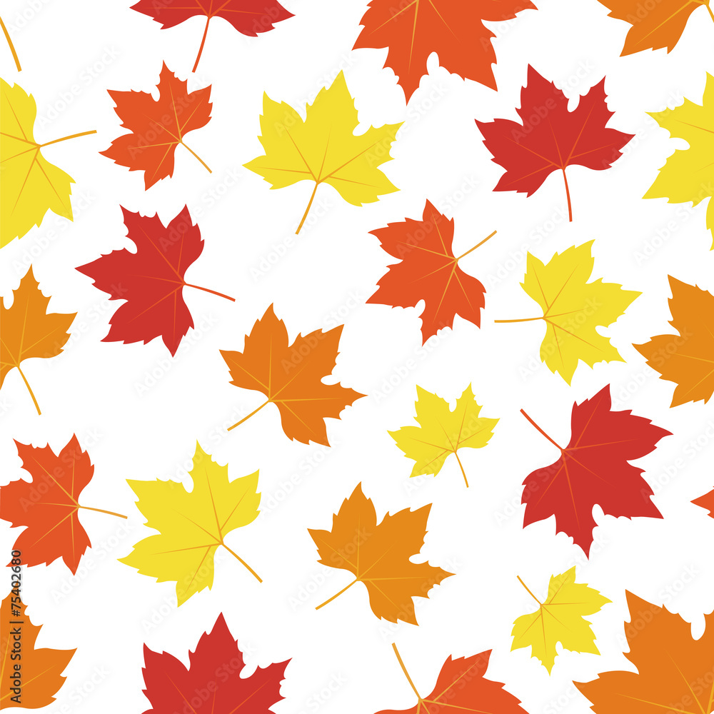 Seamless Maple Leaves Pattern Seamless Maple Leaves Pattern