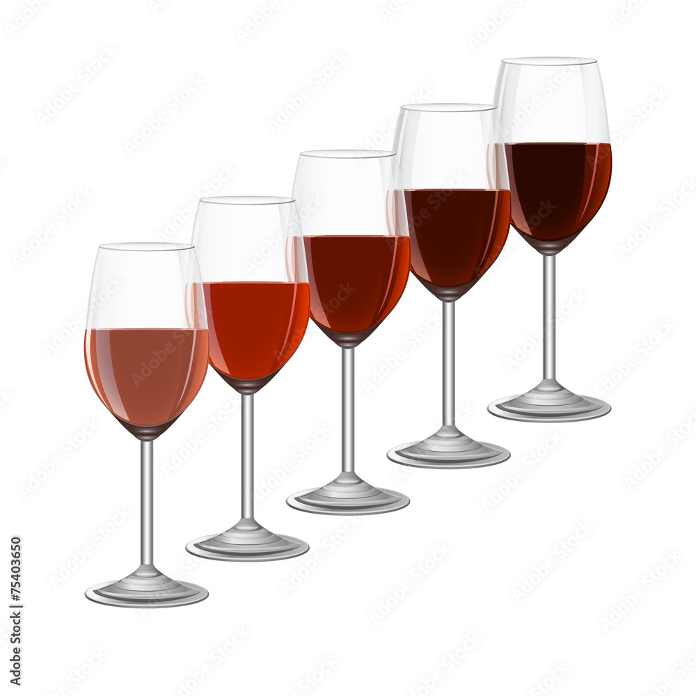 glasses of wine on metal stand isolated on white backgroud glasses of wine on metal stand isolated on white backgroud