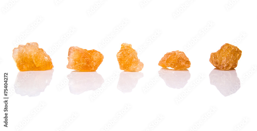 Sugarcane rock over white background Sugarcane rock over white background