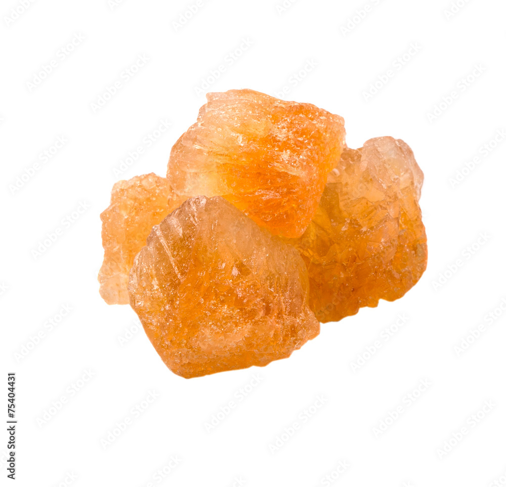 Sugarcane rock over white background Sugarcane rock over white background