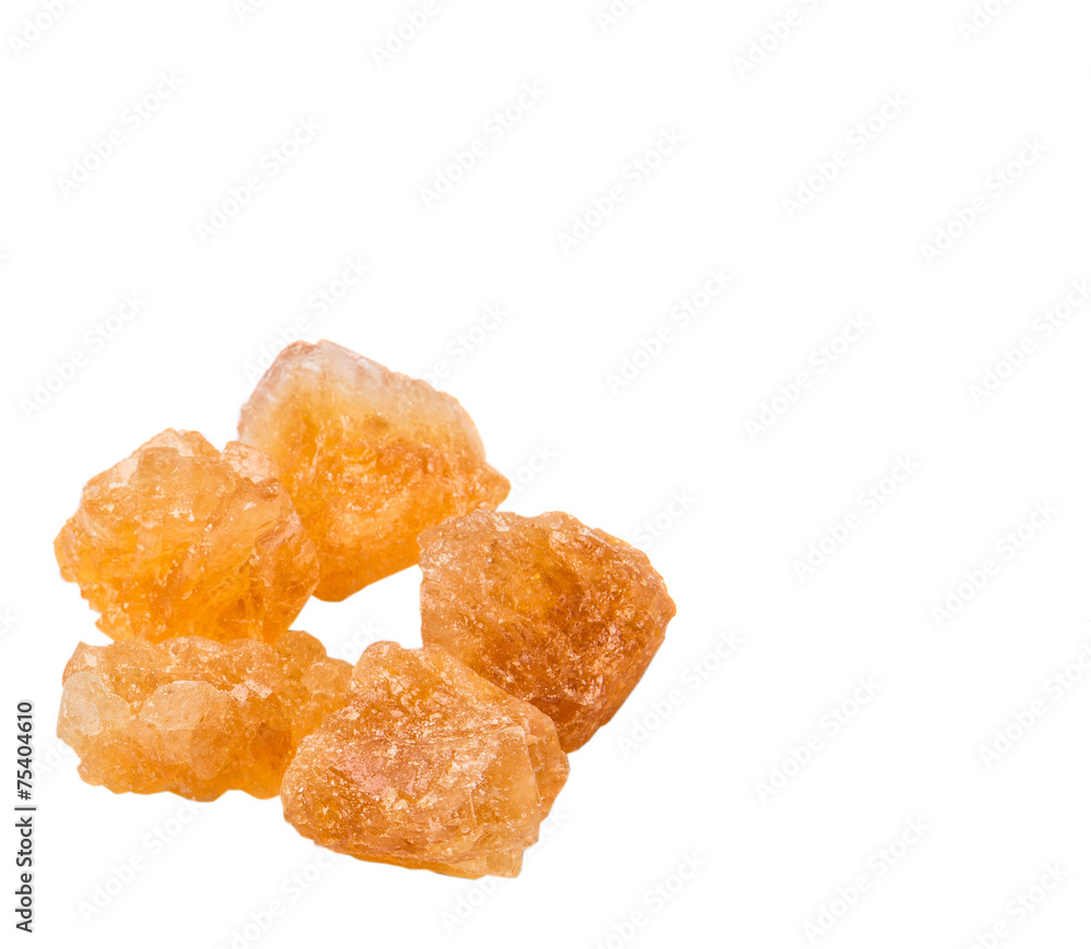 Sugarcane rock over white background Sugarcane rock over white background