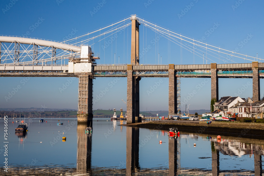 Obraz premium Saltash Passage Plymouth Devon