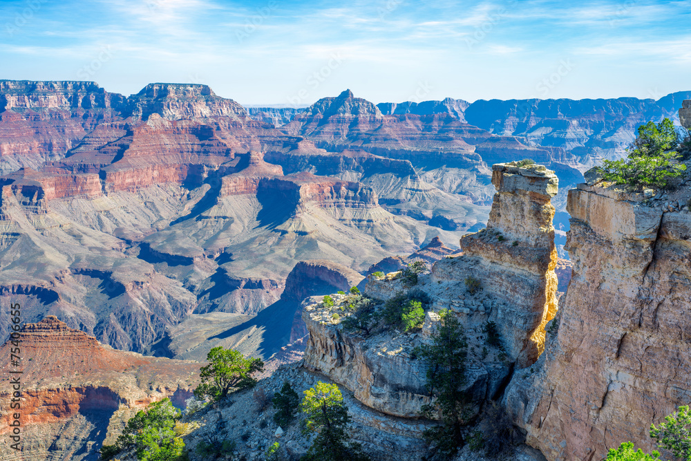 South rim view of Grand Canyon
