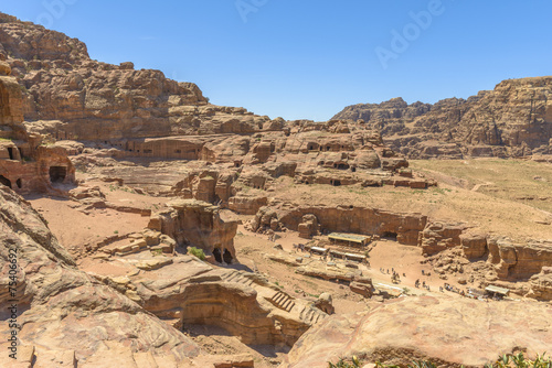 Aerial view of City of Petra