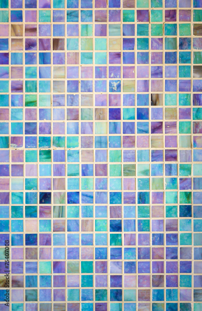 Colorful mosaic glass tile wall Colorful mosaic glass tile wall