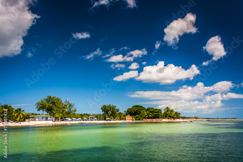 Fototapeta Naklejka Na Ścianę i Meble -  View of the beach in Key West, Florida.