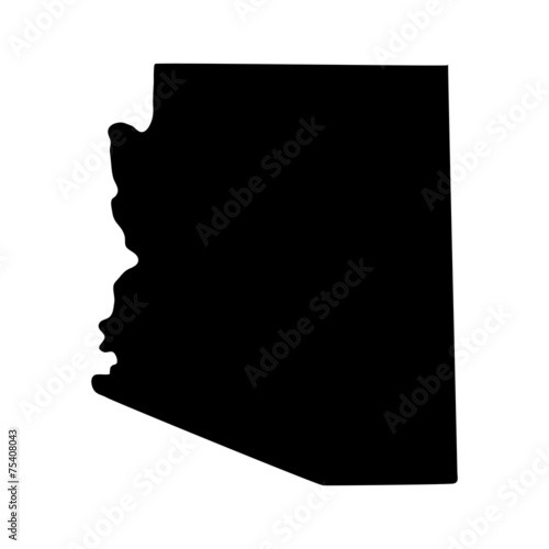 map of the U.S. state of Arizona