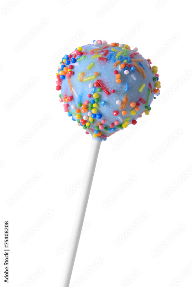 Sweet cake pop isolated on white Sweet cake pop isolated on white