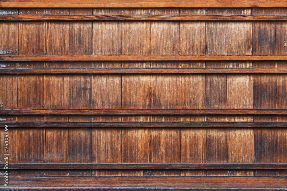Obraz premium Japanese Wood Panel Background