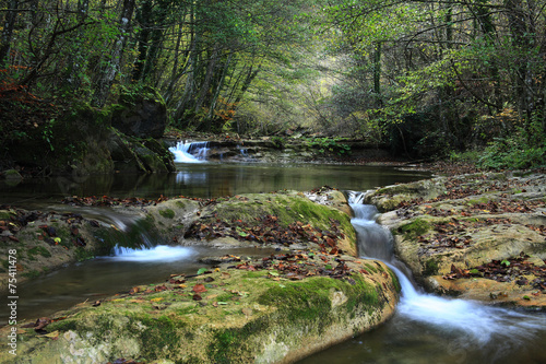 cascata acquacheta parco del casentino toscana photo