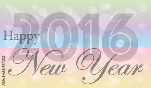 Happy new year 2016 header or banner