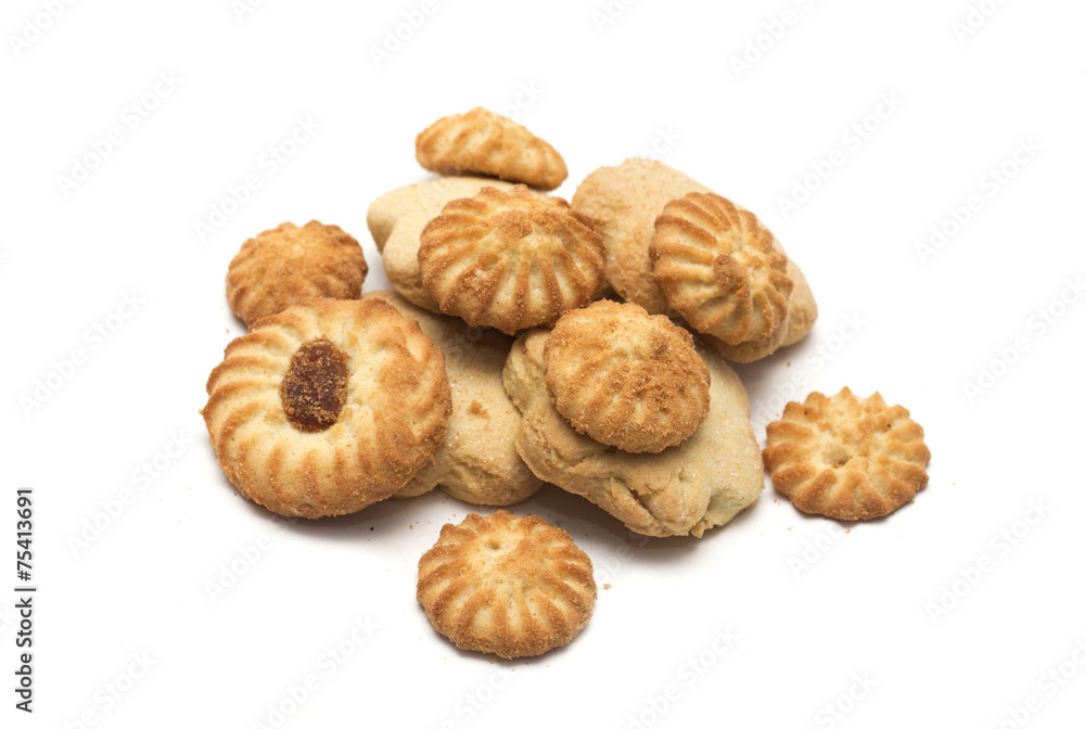 Tea time - different tea biscuits. Photo. Tea time - different tea biscuits. Photo.