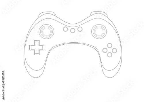 Video game console contour