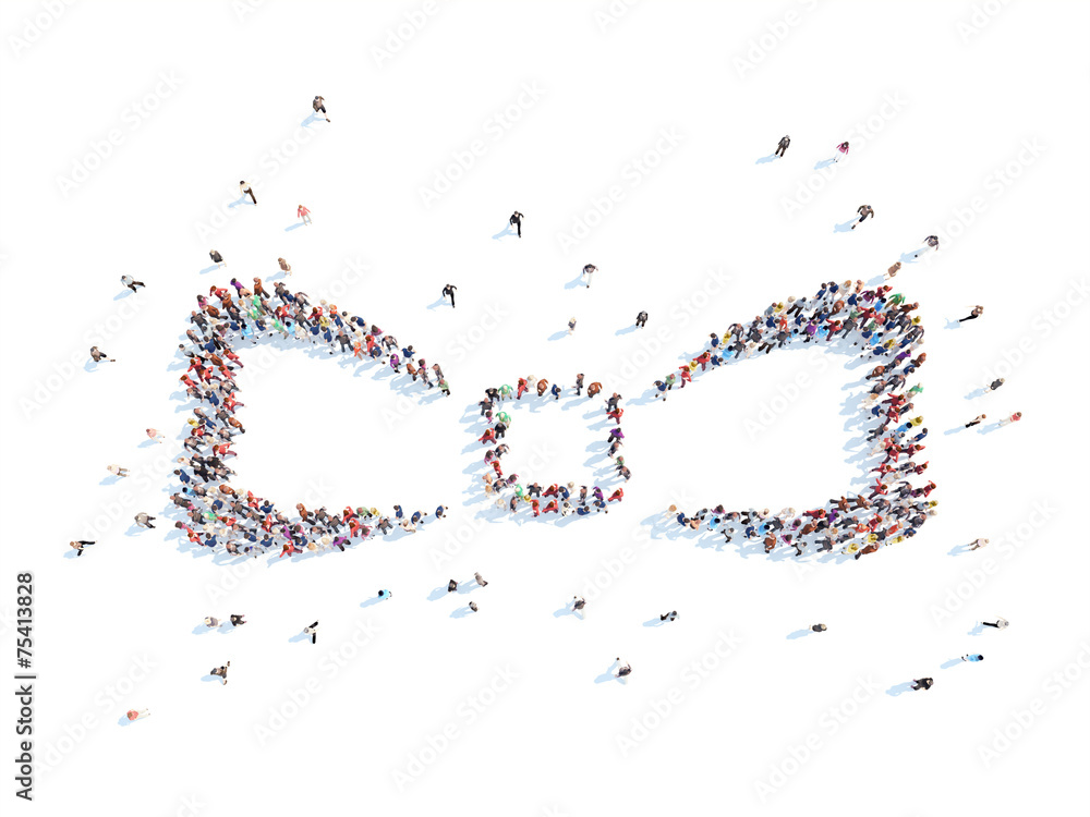 People in the form of a butterfly. People in the form of a butterfly.