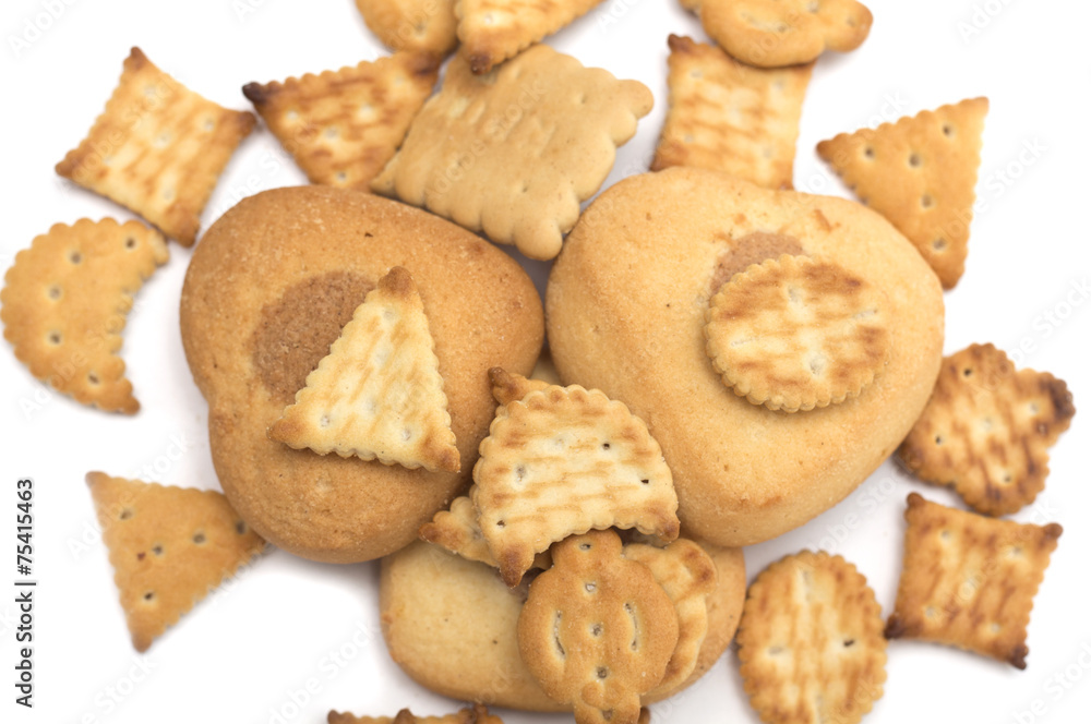 Tea time - different tea biscuits. Dessert. Photo. Tea time - different tea biscuits. Dessert. Photo.