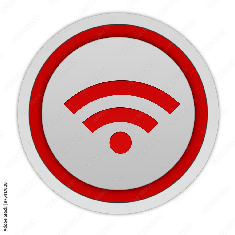 signal circular icon on white background signal circular icon on white background