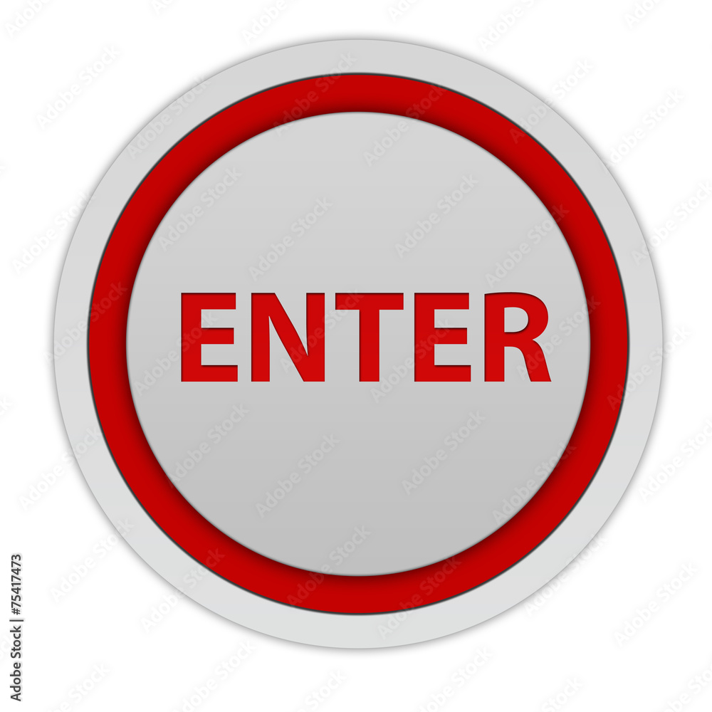 enter circular icon on white background enter circular icon on white background