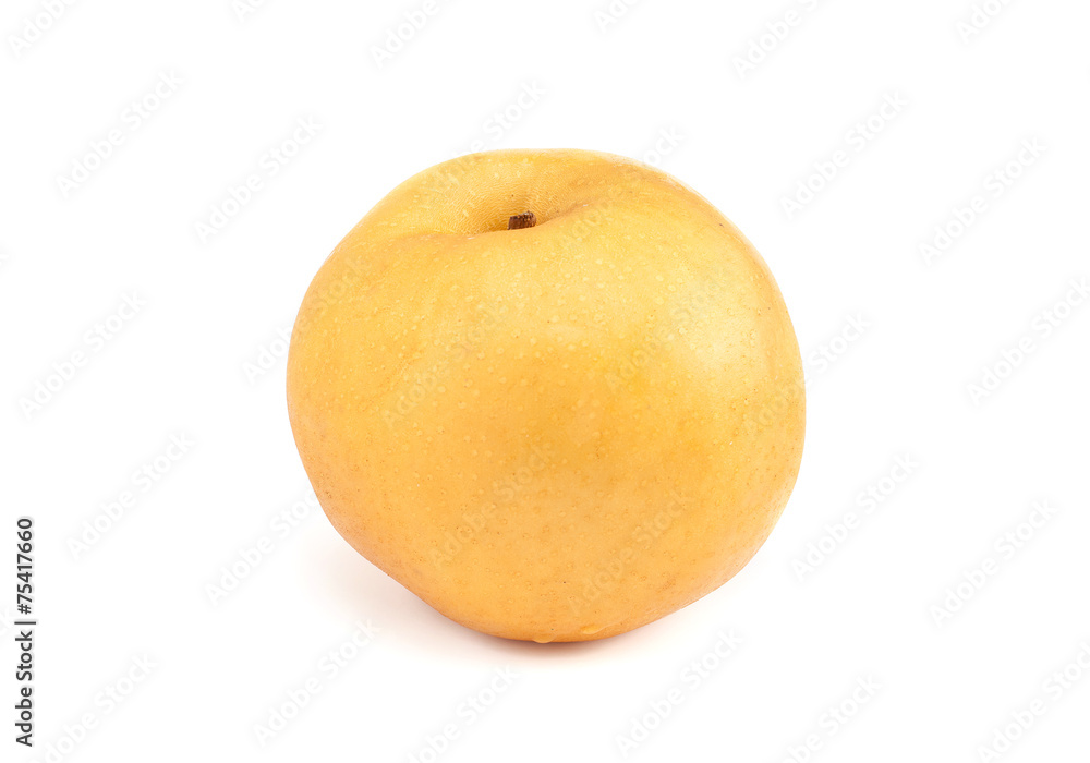 Fresh Asian pear isolated on white background Fresh Asian pear isolated on white background
