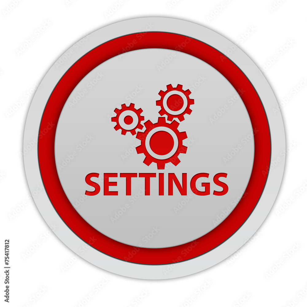 Setting circular icon on white background Setting circular icon on white background