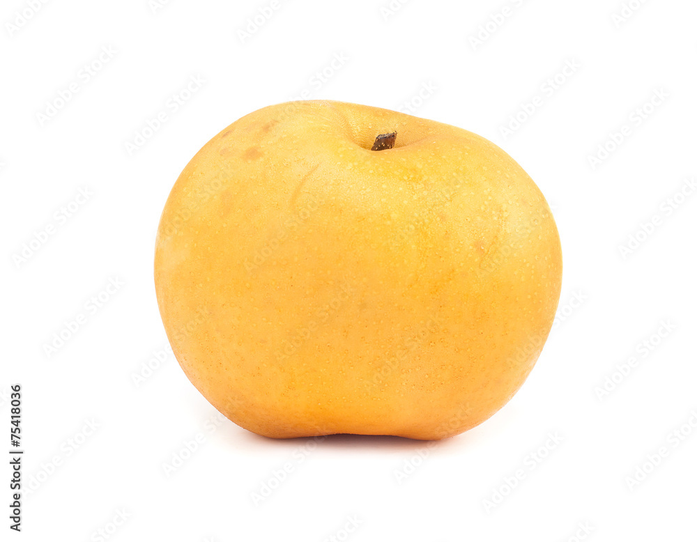Fresh Asian pear isolated on white background Fresh Asian pear isolated on white background