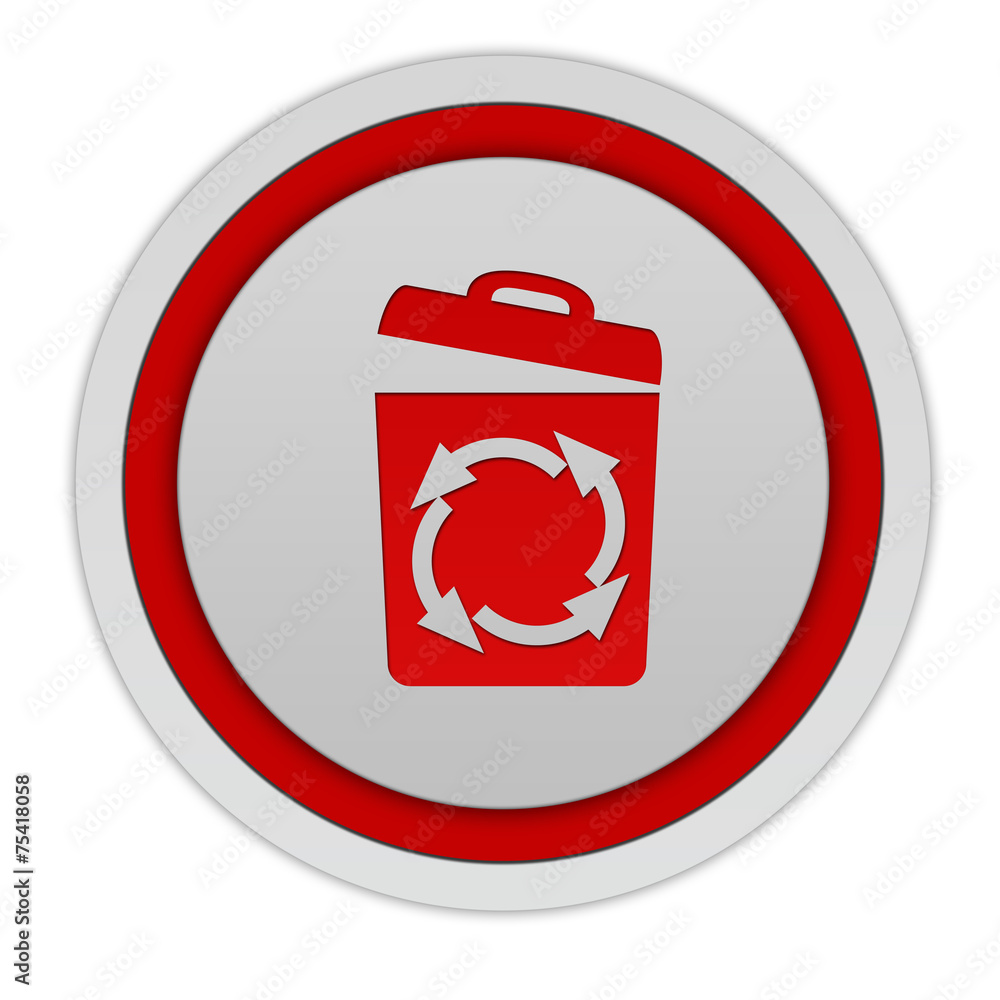 recycle circular icon on white background recycle circular icon on white background